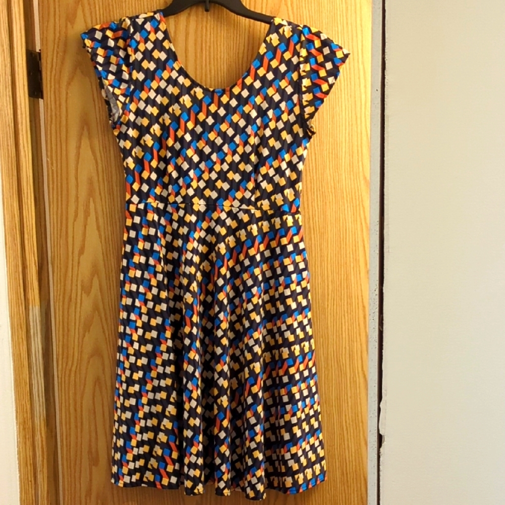 Karina Deco Geometric Patterned Dress